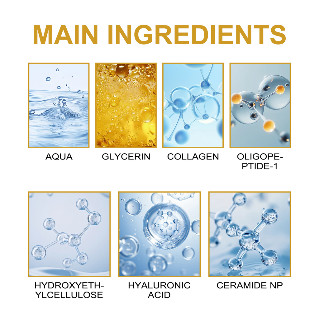 EELHOE Collagen Essence Improves Facial Skin, Lightens Fine Lines, Hydrates And Firms The Skin